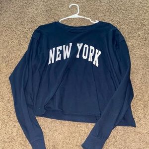 LONG SLEEVE NAVY BLUE NEW YORK//SIZE M